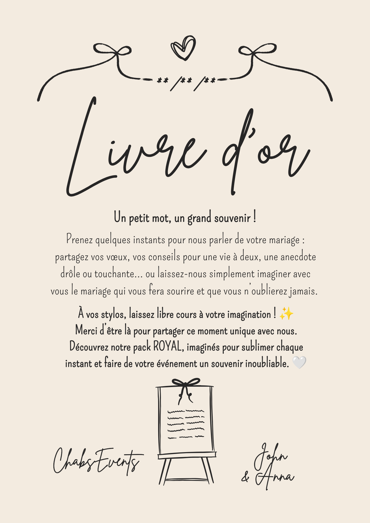 Organisation de Mariage -- Pack Royal -- 👑