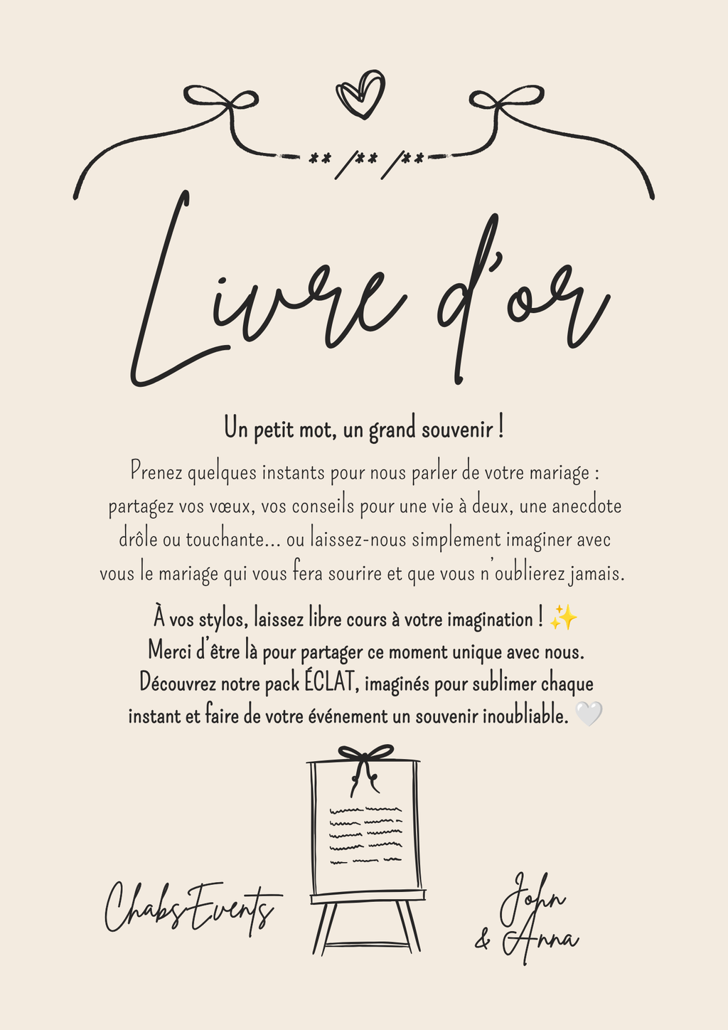 Organisation de Mariage -- Pack Éclat -- 🌸